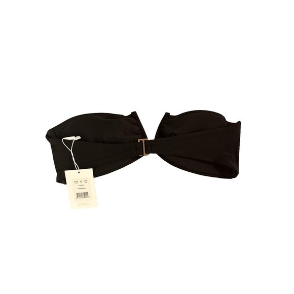 Andie Women's Swim Archive The Scala Bandeau Bikini Top Swimwear Sz M Black NWT - Picture 4 of 7